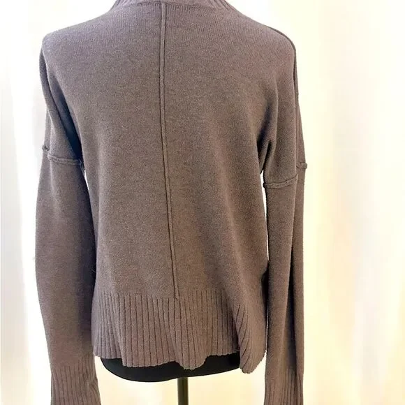 Evolution by Cyrus Ribbed Mock Neck Sweater – Charcoal Gray – Size S - Picture 2 of 6